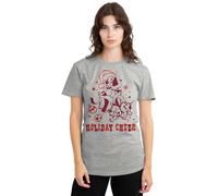 Disney Camiseta para Mujer Disney 101 Dálmatas, diseño de Perros animadores de Navidad, Gris, XXL