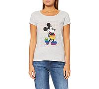 Disney - Camiseta para Mujer, Mezcla Blanca, S