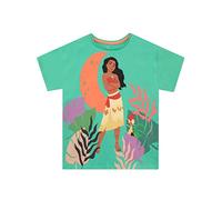 Disney Camiseta para Niñas Princesa Moana Camisa Manga Corta 100% Algodón Verde 3-4 Años
