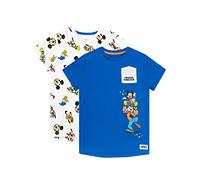Disney Camiseta para Niños Paquete de 2 Mickey Mouse Multicolor 3-4 Años