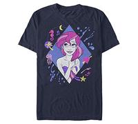 Disney Camiseta Unisex de Manga Corta de Ariel Organic The Little Mermaid-90s, Azul Marino, M, Azul Marino, M