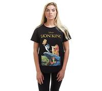 Disney Camiseta VHS del Rey León Mujer, Color Negro, Talla 12 UK