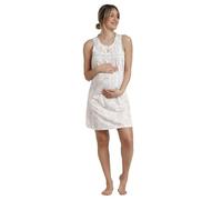 Disney Camisola Mujer Verano Algodón - Camisón Sin Mangas Modelo Maternity Wonder Minnie con Escote Amplio para Lactancia y Tejido Bio-Wash, Color AQU