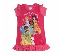 Disney Camisón de princesa para niñas, con volantes, Cenicienta, Belle, Tiana, Jasmine, Aurora, pijama, rosa, 8-9 años