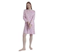 Disney Camisón Mujer Invierno 100% Algodón - Camisón de Mujer Premamá de Manga Larga en Punto Interlock con Tapeta y con Botones, Tejido Suave y Trans