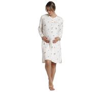 Disney Camisón Mujer Invierno 95% Algodón, 5% Elastano - Camisón de Mujer Maternity Bambi con Manga Larga y Cuello Redondo, Punto Suave con Estampado