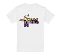 Disney Camp Rock Hannah Montana Logo Ladies T Shirt, White Camiseta, Blanco, S Unisex Adulto
