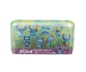 Disney Cápsulas Mágicas - Stitch Collectible Figure Set, Pack 8 Figuras exclusivas de Stitch, con Diferentes posturas y Accesorios, Juguete Coleccionable, niños y niñas +3 años, Famosa (TTC02000)