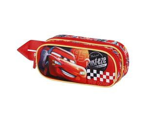 Disney Cars 3 Bumper-Estuche Portatodo 3D Doble, Rojo, 22 x 9,5 cm