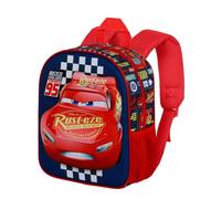 Disney Cars 3 Cups-Mochila 3D Elite, Negro 25 x 30 cm, Capacidad 7 L