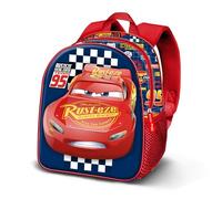 Disney Cars 3 Cups-Mochila 3D Elite, Negro 25 x 30 cm, Capacidad 7 L