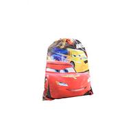 Disney Cars 3 Lightning McQueen - Bolsa de gimnasio con cordón para niños, ligera, polietileno, natación, deportes, viajes y escuela, color rojo, multicolor, 44 x 33 cm