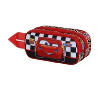 Disney Cars 3 Racer-Estuche Portatodo 3D Doble, Rojo, 22 x 10 cm