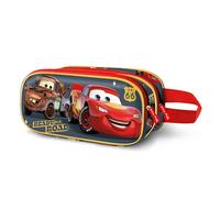 Disney Cars 3 Ready-Estuche Portatodo 3D Doble, Rojo, 22 x 10 cm