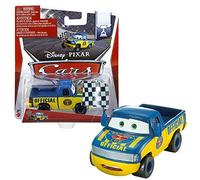 Disney Cars Cast 1: 55 - Selección Vehículos Modelos Sort.1 Dexter Hoover mit Zielflagge