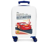 Disney Cars Destination Kinderkoffer Starres Seiten-Zahlenschloss 4 Räder Handgepäck ist aus ABS, einem starren und leichten Material. Von Joumma Bags.