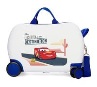 Disney Cars Destination Kinderkoffer Starres Seiten-Zahlenschloss 4 Räder Handgepäck ist aus ABS, einem starren und leichten Material. Von Joumma Bags.