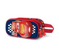 Disney Cars - Estuche Doble 3D para 3 Tazas, Color Negro, 22 x 10 cm