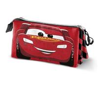 Disney Cars - Estuche Triple de 3 velocidades, Color Rojo, 23 x 11 cm