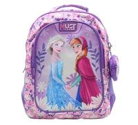 Disney Cars | Frozen | Vaiana | Minnie Mouse | Mochila de princesas para escuela primaria con 3 compartimentos | Mochila infantil para viajes y uso diario con correas reflectantes acolchadas, S