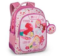 Disney Cars | Frozen | Vaiana | Minnie Mouse | Mochila de princesas para escuela primaria con 3 compartimentos | Mochila infantil para viajes y uso diario con correas reflectantes acolchadas, S