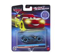 Disney Cars Jackson Storm Glow Racer Toy Vehicle for Ages 3 and Up