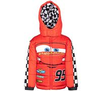 Disney Cars Lightning McQueen Toddler Boys Cosplay Winter Coat Puffer Jacket Red 4T
