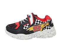 Disney Cars Lightning McQueen - Zapatillas de carreras para niños, fáciles de sujetar, Red, 28 EU