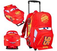 Disney Cars Maleta Niños con Ruedas Rayo Mcqueen Bolsa de Viaje Mochila Trolley Maleta Cabina Viajes Accesorios 42 x 30 cm