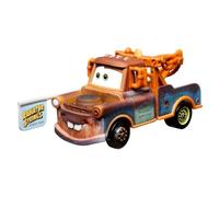 Disney Cars-Mater con Letrero, vehículo de Metal