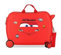 Disney Cars Mcqueen Maleta Cabina, Maleta Infantil, Fabricada en ABS, un Material Resistente y Ligero, Cuatro Ruedas Dobles, Cierre combinación de Joumma Bags