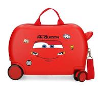 Disney Cars Mcqueen Maleta Cabina, Maleta Infantil, Fabricada en ABS, un Material Resistente y Ligero, Cuatro Ruedas Dobles, Cierre combinación de Joumma Bags