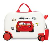Disney Cars Mcqueen Maleta Cabina, Maleta Infantil, Fabricada en ABS, un Material Resistente y Ligero, Cuatro Ruedas Dobles, Cierre combinación de Joumma Bags