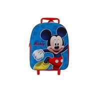 Disney Cars Mickey Mouse - Maleta para niños (poliéster, barra telescópica ajustable y fijable), Mickey Mouse 1, Maleta