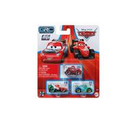 Disney Cars Mini Racers 3 Pack (GRC Racers 1 Francesco Bernoulli Lightning McQueen y Carla Veloso)