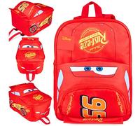 Disney Cars Mochila Infantil Rayo McQueen Bolsa Mochila Escolar Guardería Preescolar Niños Ligera para Viajes Cole y Pijamadas
