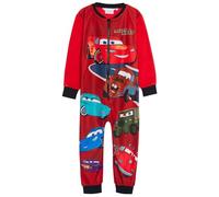 Disney Cars Pijama de Una Pieza para Niños de Forro Polar Todo en Uno Niños Rayo McQueen Pijamas Mate Mono Pijamas, multicolor, 3-4 Years