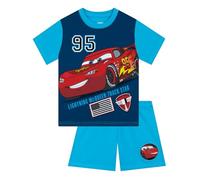 Disney Cars Pijama Niño, Pijama Cars Niño Verano, Pijamas Chulos Rayo Mcqueen, Azul 4-5 años