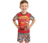 Disney Cars Pijama Niño y Bebe, 2-7 Años, Conjunto de Pijamas Niños Verano Manga Corta, Ropa de Dormir Transpirable, Lightning Mcqueen (5-6 Años, Rojo/Multi Cars, 1 Paquete)