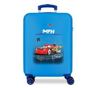 Disney Cars Rocket Racing Maleta de Cabina Azul 38x55x20 cms Rígida ABS Cierre combinación 34L 2,6Kgs 4 Ruedas Dobles Equipaje de Mano
