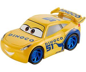 Disney Cars Vehículo Turbocarreras Dinoco Cruz Ramirez, Coches de Juguetes niños +3 años (Mattel FYX42)