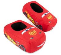 Disney Cars Zapatillas de Estar por Casa Niños, Rayo McQueen Pantuflas de Casa Invierno 3D Antideslizante, Regalos Niño Niña (33/34 EU, Rojo)