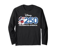 Disney Celebrates America 250 Mickey Mouse 4th of July USA Manga Larga