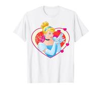 Disney Cenicienta Dibujos Animados Corazón Retrato Camiseta
