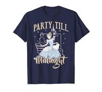 Disney Cenicienta Fiesta Till Midnight Retrait Camiseta, Hombre, Azul Marino, XL