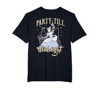 Disney Cenicienta Fiesta Till Midnight Retrait Camiseta, Hombre tallas grandes, Negro, 5X Alto