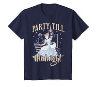 Disney Cenicienta Fiesta Till Midnight Retrait Camiseta, Niños, Azul Marino, 2 años