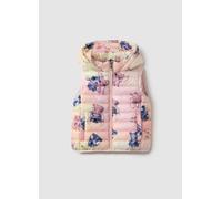 DISNEY, Chaleco De Mezcla Multicolor Para Niña Ajuste Regular Con Capucha, Niña, Azul/rosa, Talla: 8-9