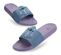 Disney Chanclas Niña, Para Playa o la Piscina - Regalos para Niñas (Lila/Azul Stitch, 26-27 EU)