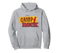 Disney Channel Camp Rock Sudadera con Capucha, Unisex para adultos, Gris Jaspeado, M